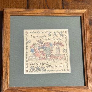 Framed Friendship Quote Art